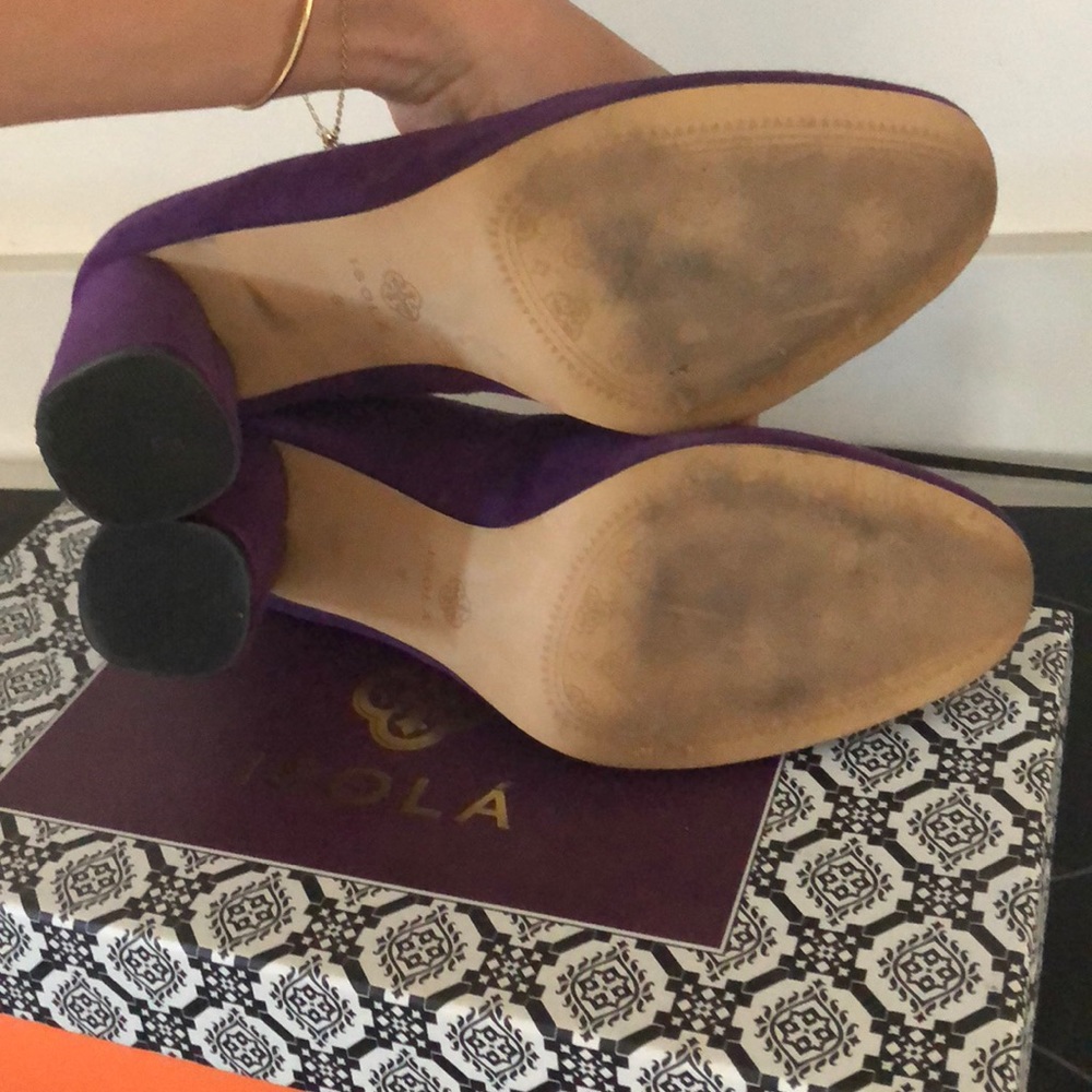 Purple suede pumps! - Picture 4 of 5